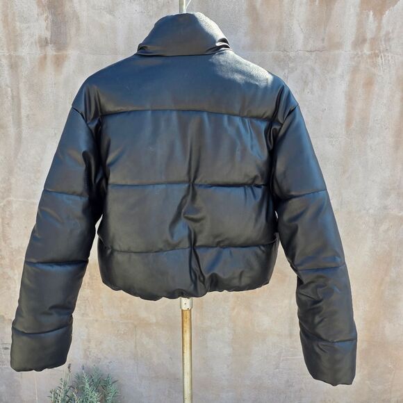 Bloggers Favorite Zara Faux Leather Puffer Jacket - Picture 6 of 8